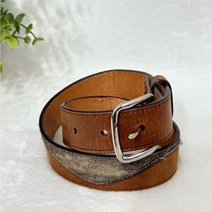 Brown Leather Men's Belt